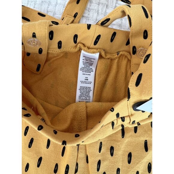 NWT Yellow And Black Cheetah Suspenders Pants - Picture 4 of 4